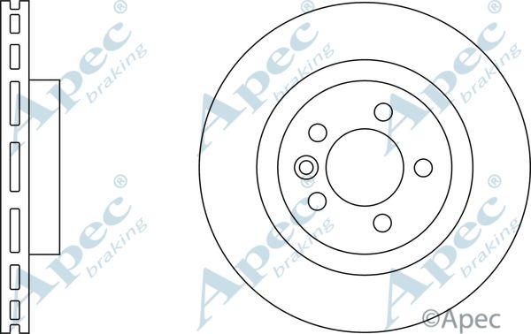 APEC BRAKING Тормозной диск DSK2254